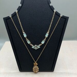 Curated bundle J.Crew Pineapple Chain Necklace Liz Claiborne Costume Necklace